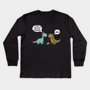 Funny Did You Eat The Last Unicorn Dinosaur T-Shirt Kids Long Sleeve T-Shirt